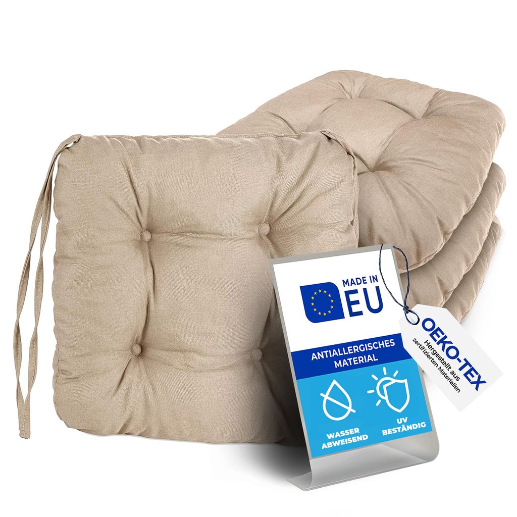 Pillows24 poduszka na krzesło zestaw 4 sztuk, poduszka na Zdjęcie produktu 