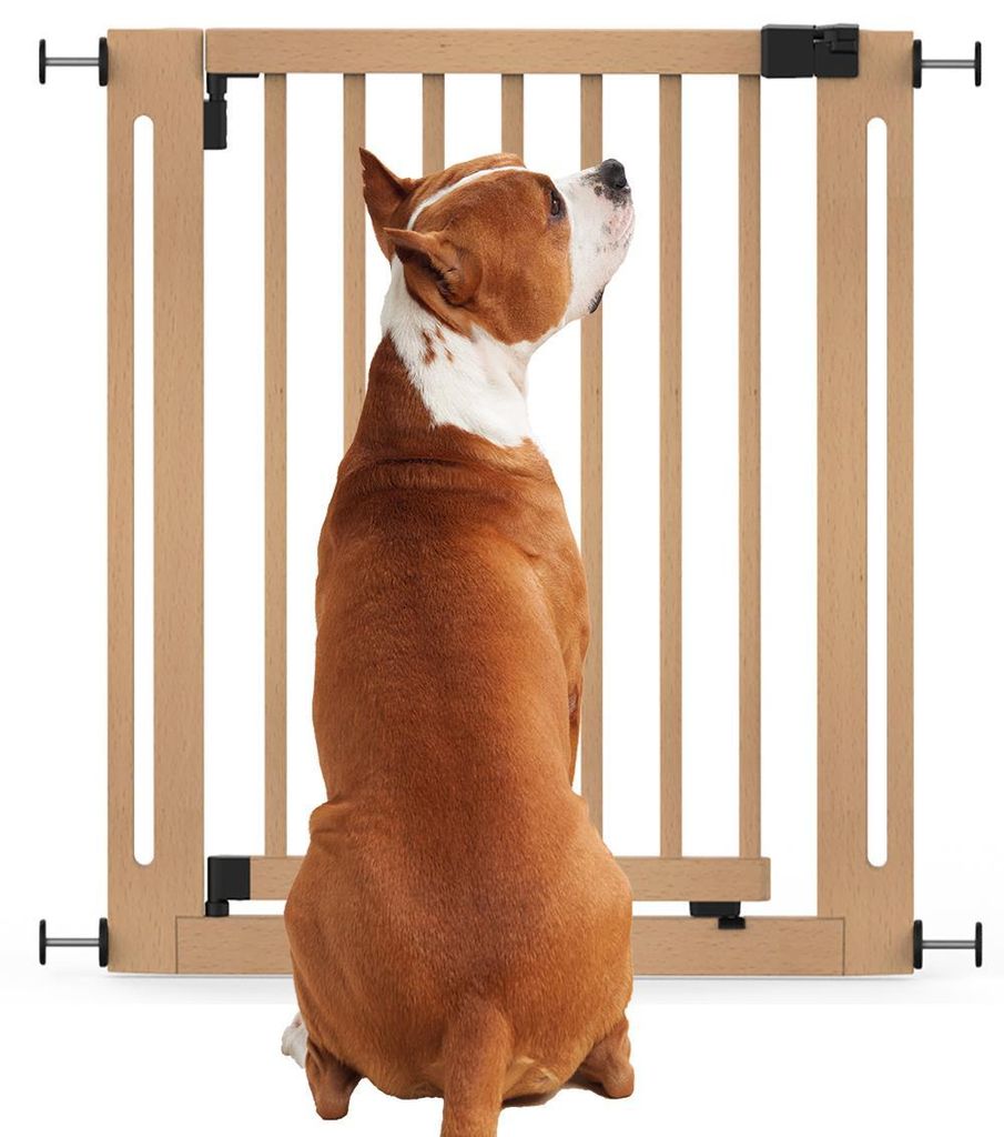 Bettacare Holz Elegance Treppenschutzgitter, 79cm - 87cm, Naturholz