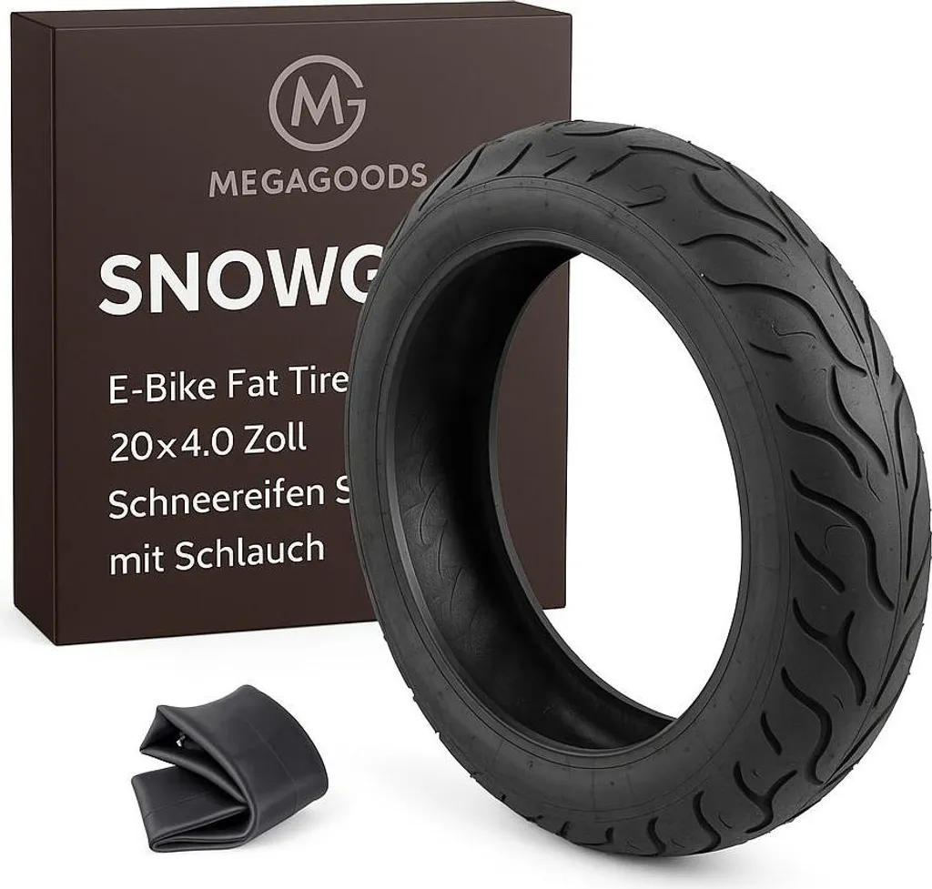 Set de Pneus Neige 20x4.0 pour E-Bike Fat Tire avec chambre à air incluse