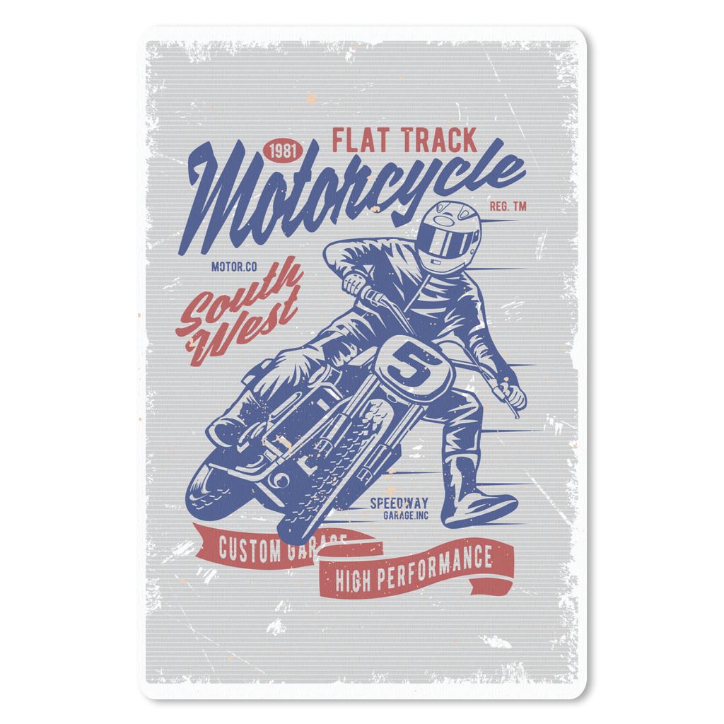 MuchoWow Mauspad Mousepad Mancave - Motor - Männer - Retro 18x27 cm - Mousepads - Maus Mat - Pad - Mausunterlage