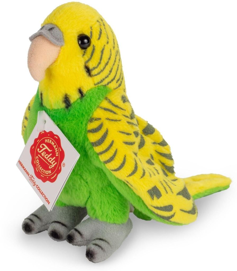 Teddy Hermann Wellensittich, Kuscheltier, Stofftier, Produktbild 