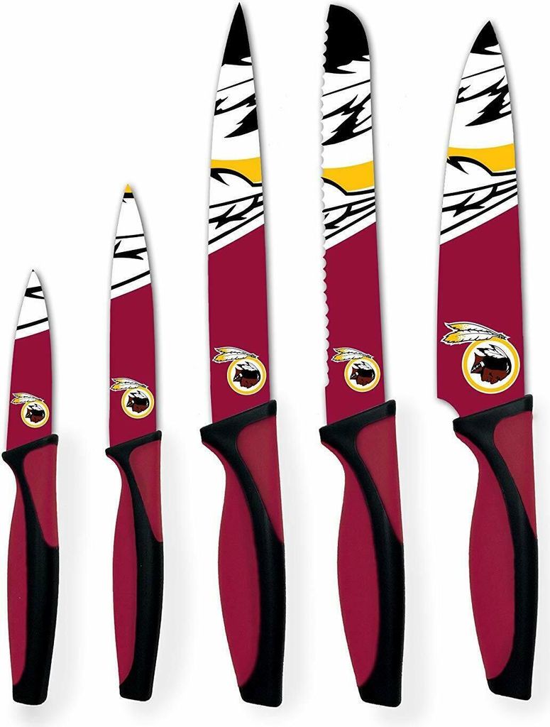 NFL Washington Redskins Küchenmesser 5-teilig Set Football Messer Set Barbecue