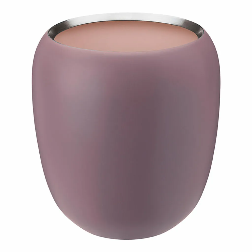 Stelton Vase Ora Klein 17 cm en Acier Inoxydable Dusty Rose 108-1