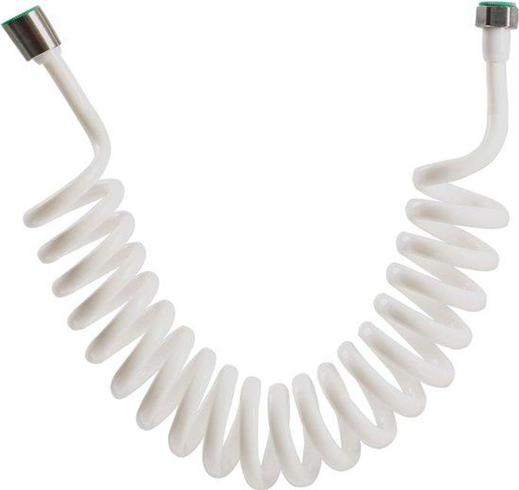 Premium Spiralduschschlauch 45 cm - 2,3 m, 1/2 Zoll Anschluss, optimierter Wasserdurchfluss