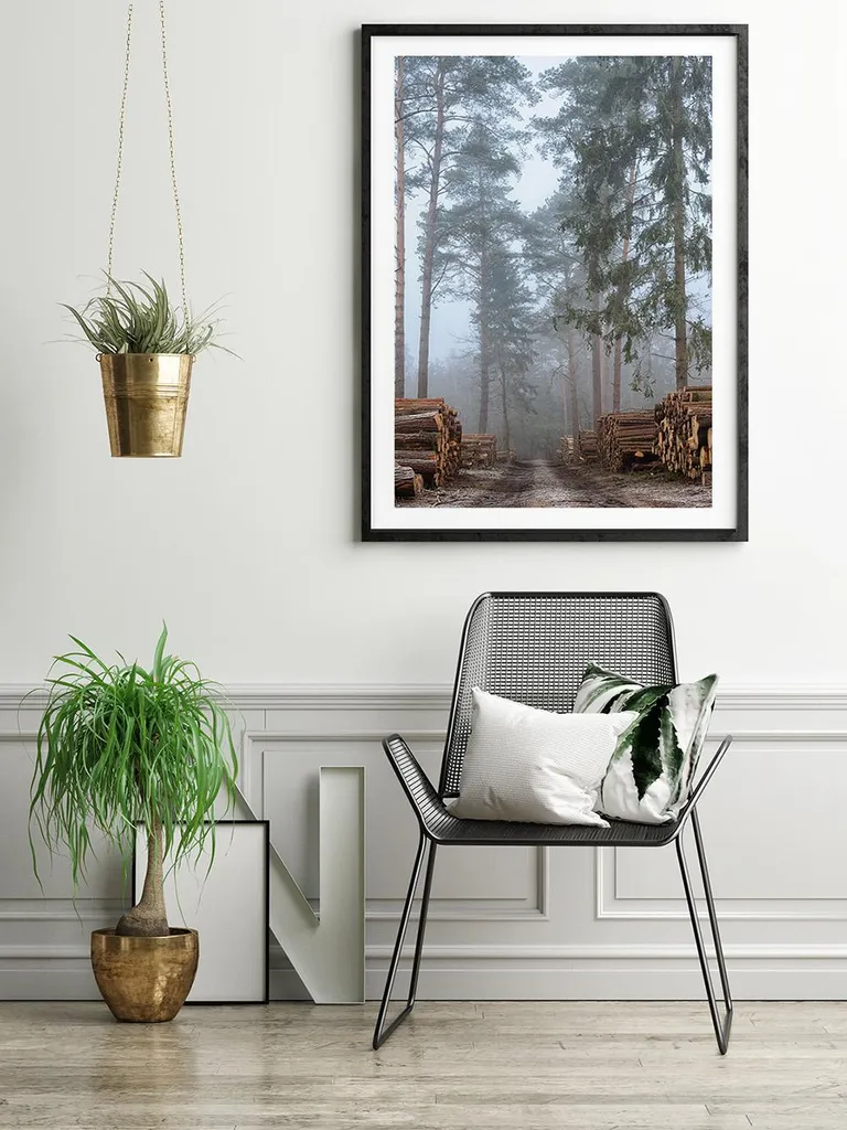 Quadro Bosco Incantato Forest P2015 | Cornice 53x73 cm per la Casa - 4
