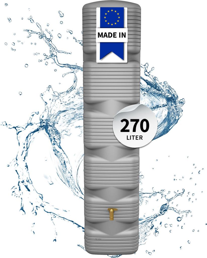 4rain QUADRO réservoir mural 270 litres gris béton Image du produit 