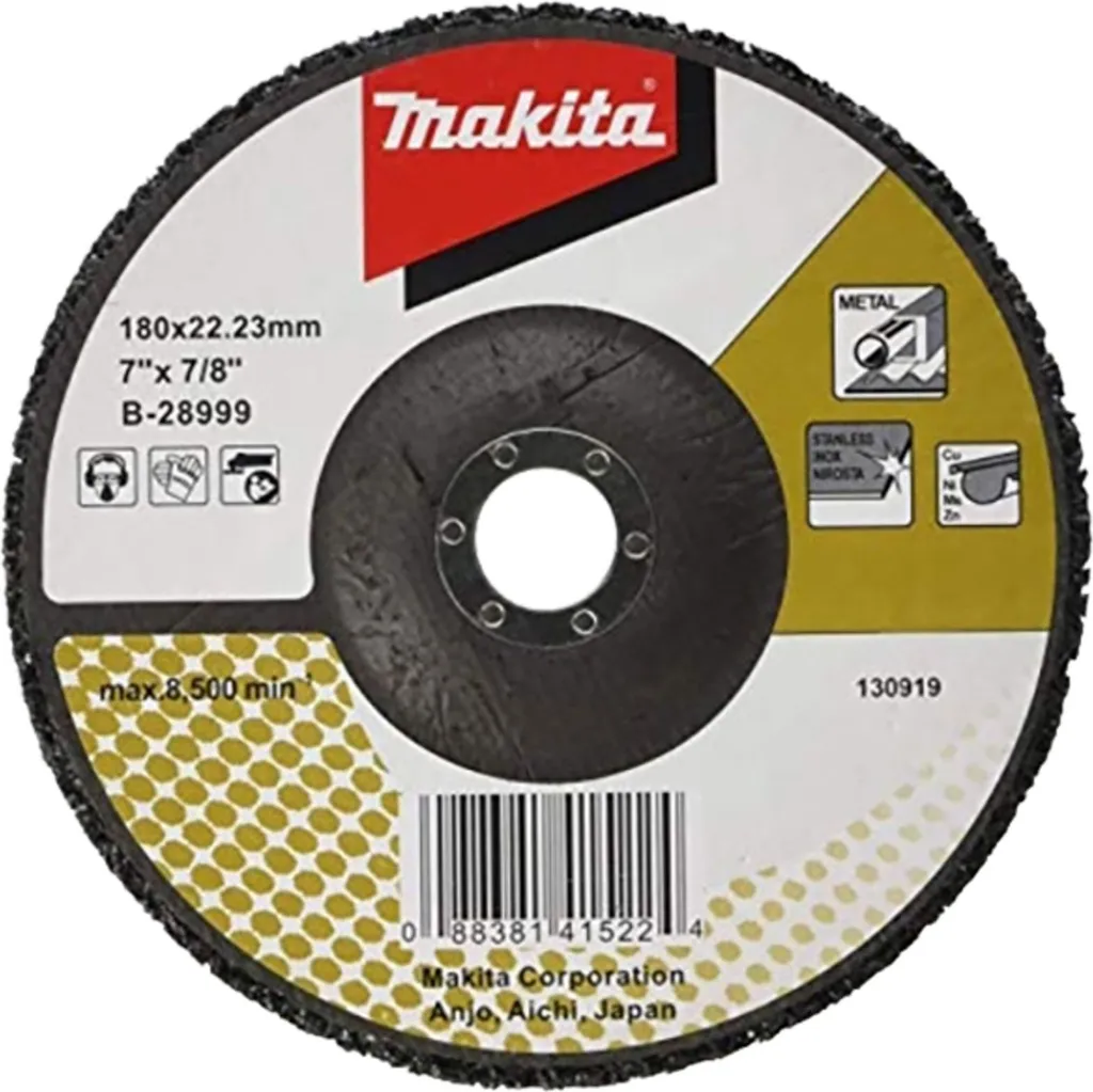 Disque de nettoyage Makita B-28999 ST D.180mm Vlies S.12mm pour meuleuse