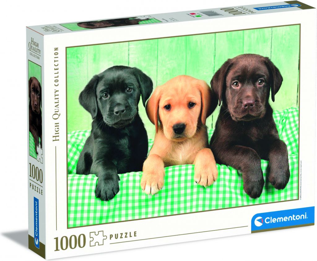 Puzzle Relax: Trio de Labradors 1000 pcs by Clementoni Image du produit 