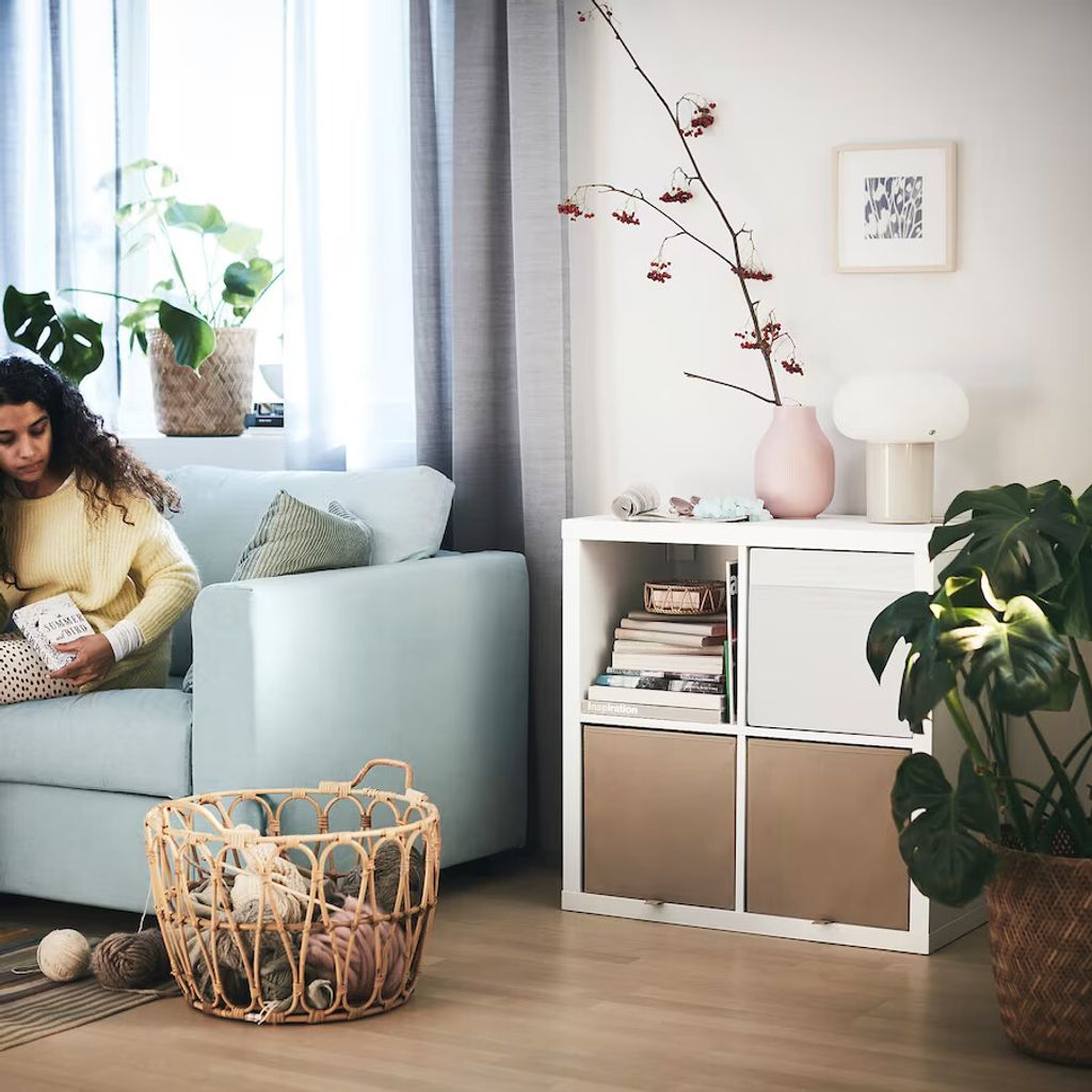 IKEA Kallax Weiß Regal 77x77 Produktbild 4