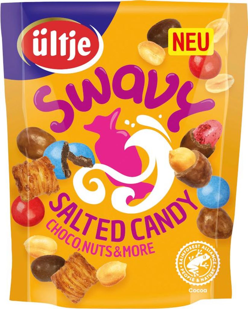 ültje Swavy Salted Snack Snackmix mit Geleebohne und Produktbild 