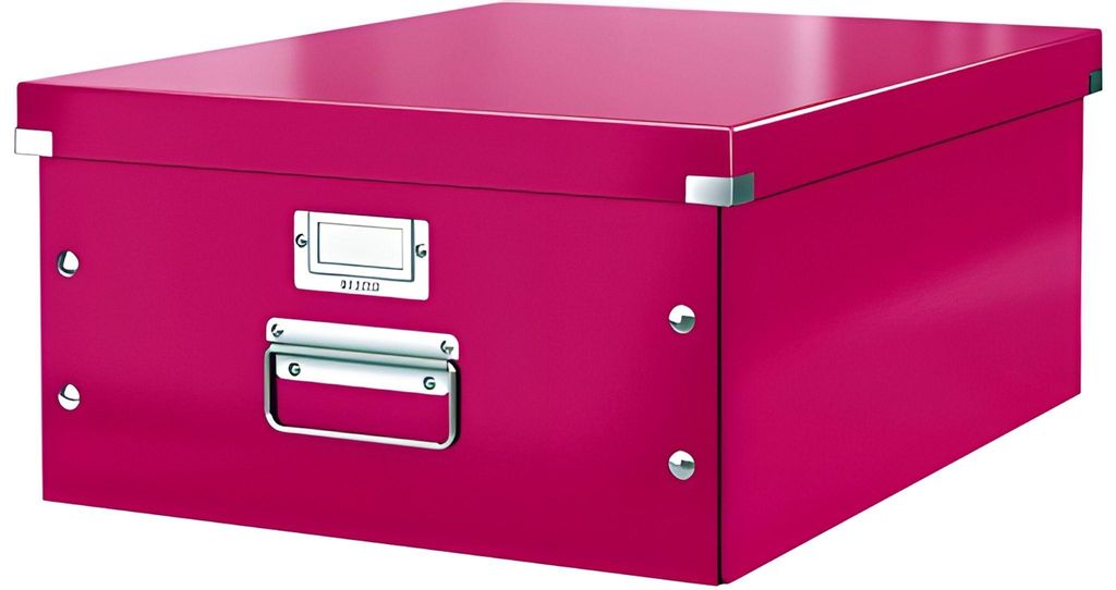 Ablagebox Click & Store A3 pink metallic Packung mit 6 Stück