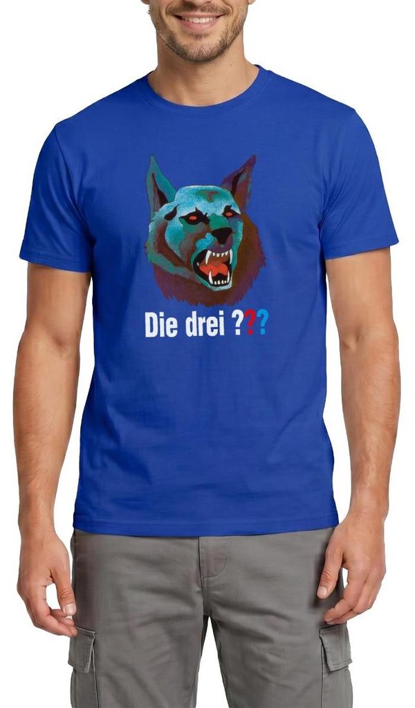 Spreadshirt Die Drei Fragezeichen Der Karpatenhund Männer T-Shirt, L, Dunkelblau