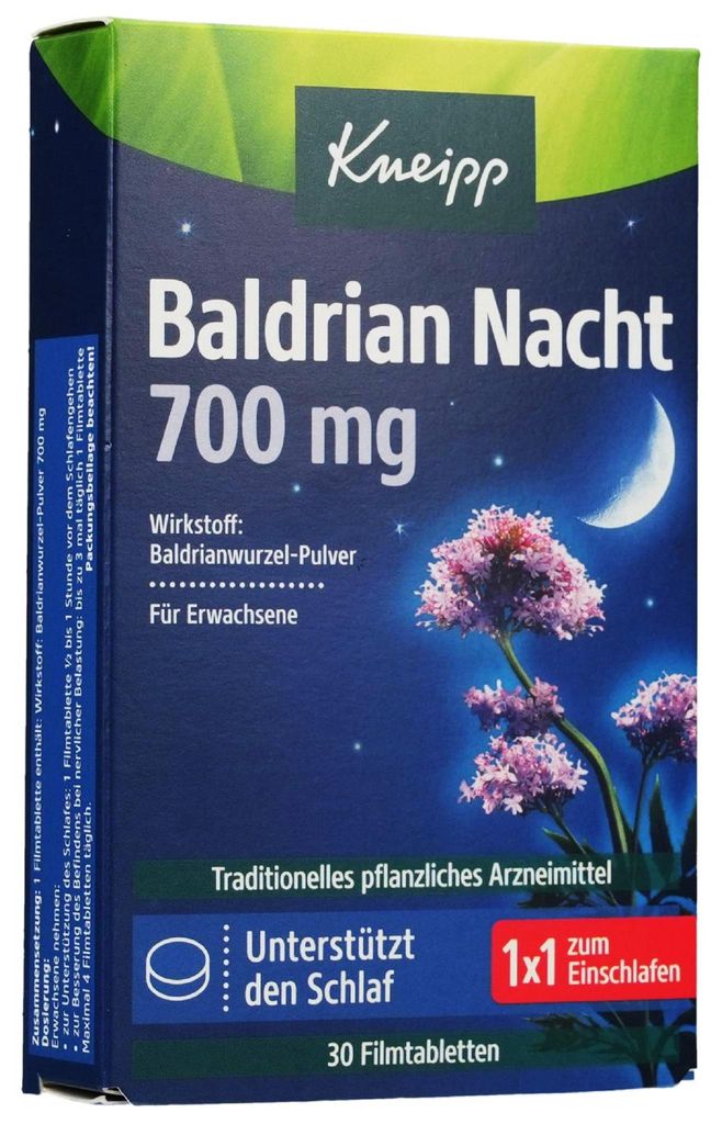 Kneipp Valériane Nuit 700mg 30Co. Image du produit 