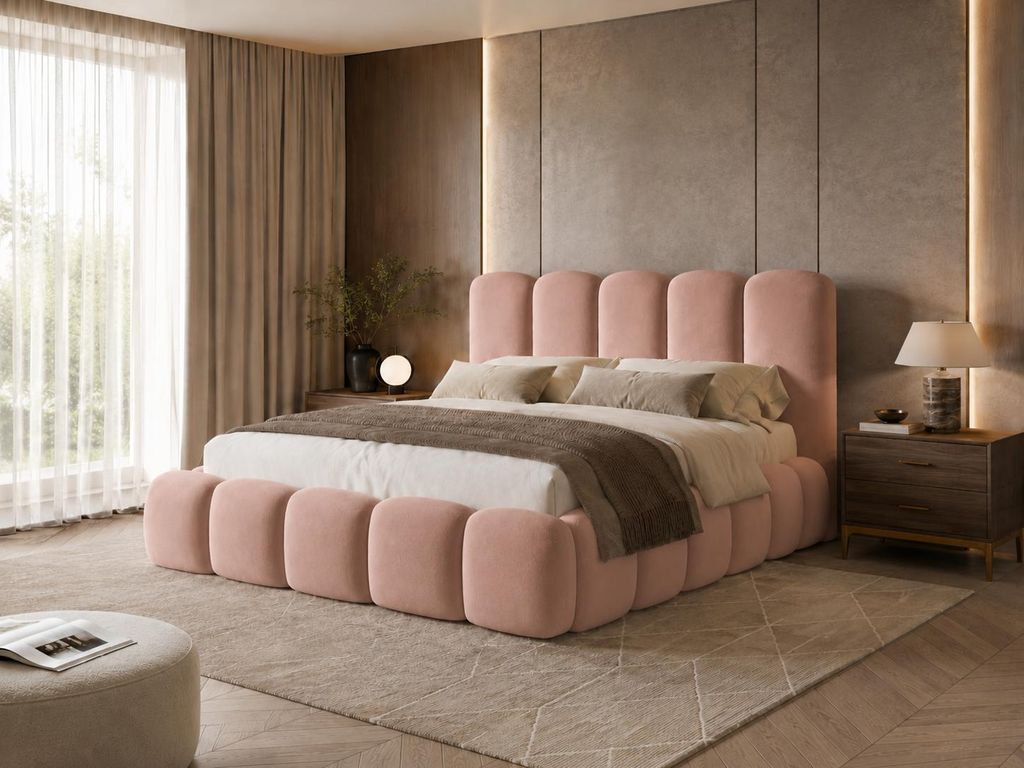 Emlar Polsterbett Teddy 120x200 cm - Designerbett mit Produktbild 