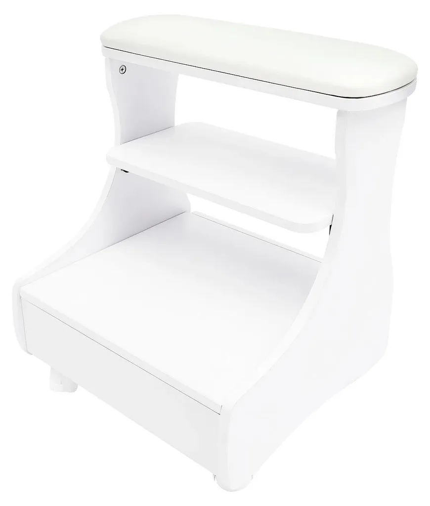 Fauteuil de relaxation pour bain de pieds blanc mobile : idéal domicile