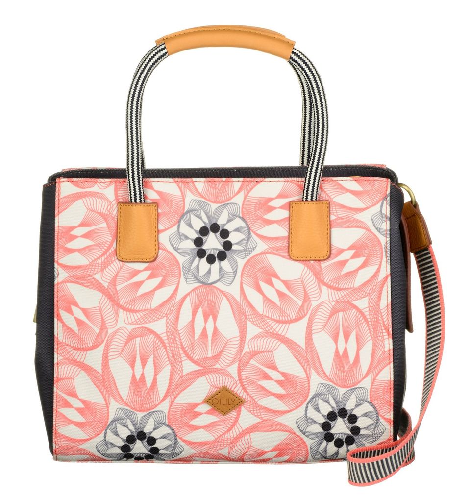 Oilily Flower Swirl Handbag Pink Flamingo