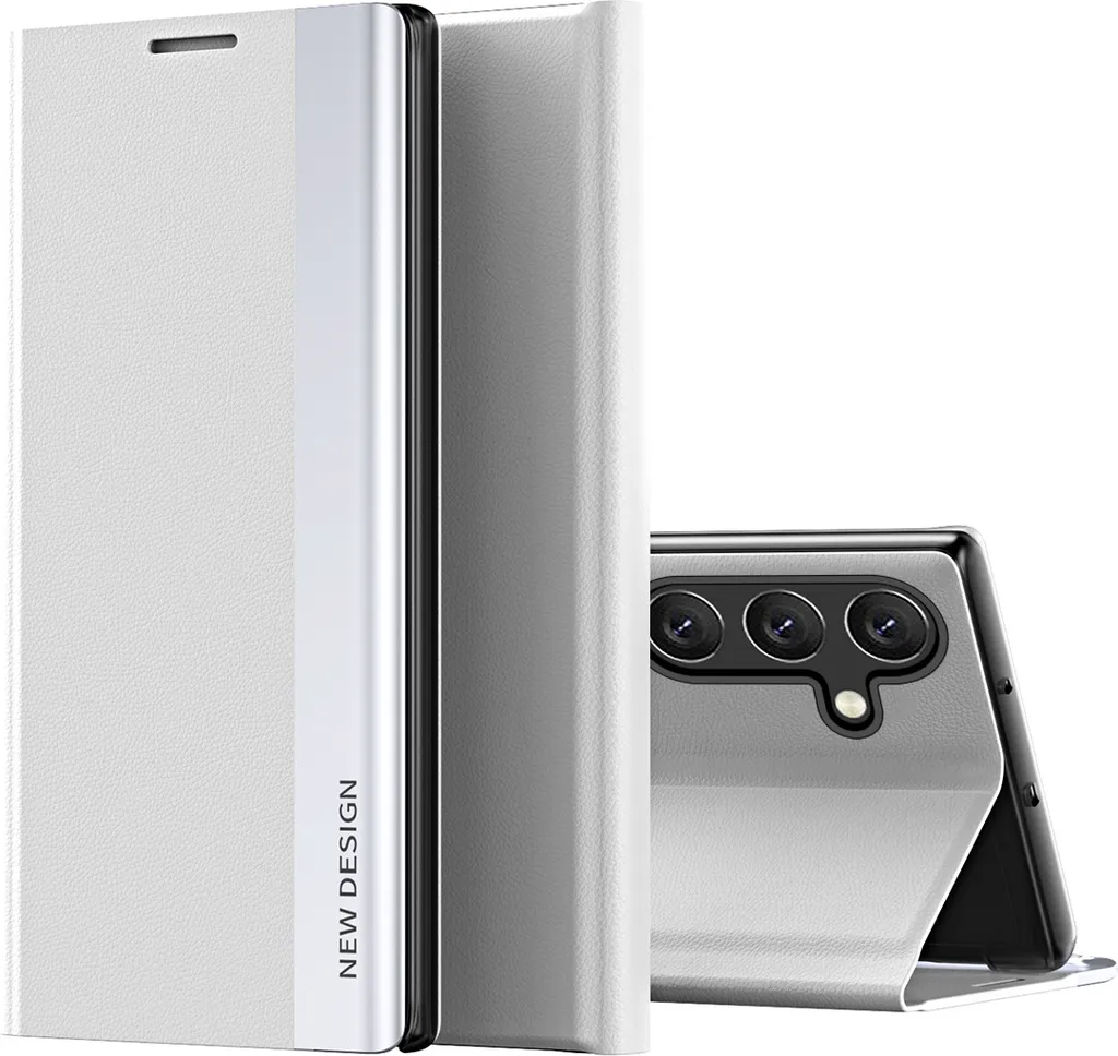 Cover a Libro Samsung A15 Bianco: Custodia in Pelle PU con Supporto