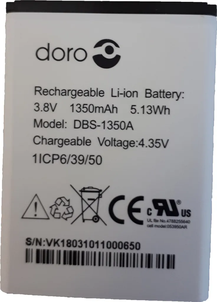 Batterie de rechange Doro 7060 - Restez joignable à tout moment