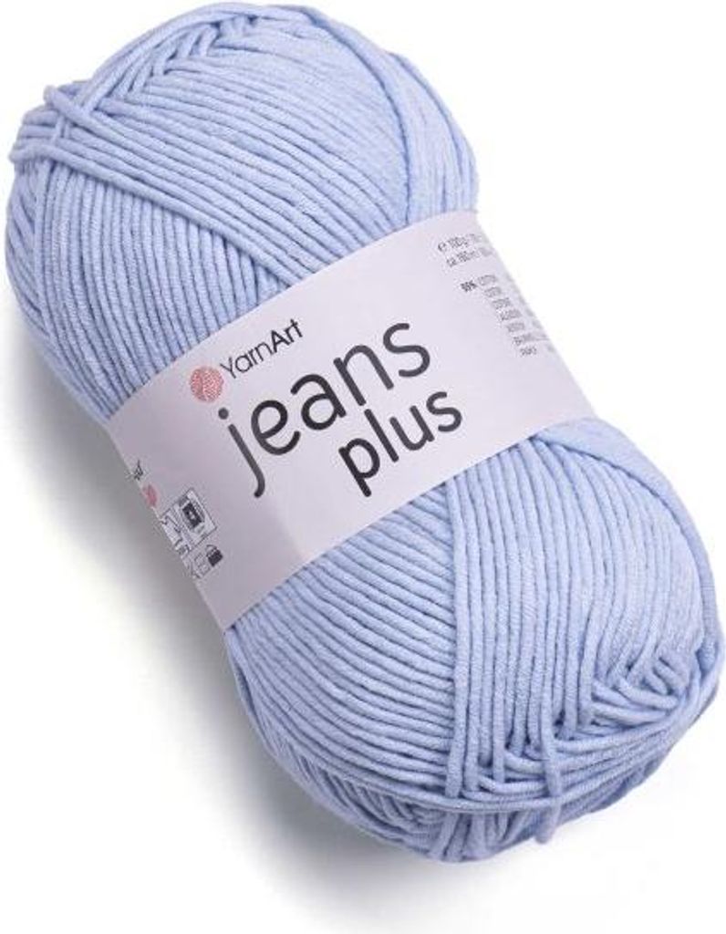 YarnArt Jeans Plus 75 Hellblau – Weiches, Strapazierfähiges Produktbild 