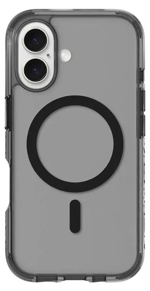 Coque de protection iPhone 16 MagSafe Crystal Matter X LAUT Noire Rigide
