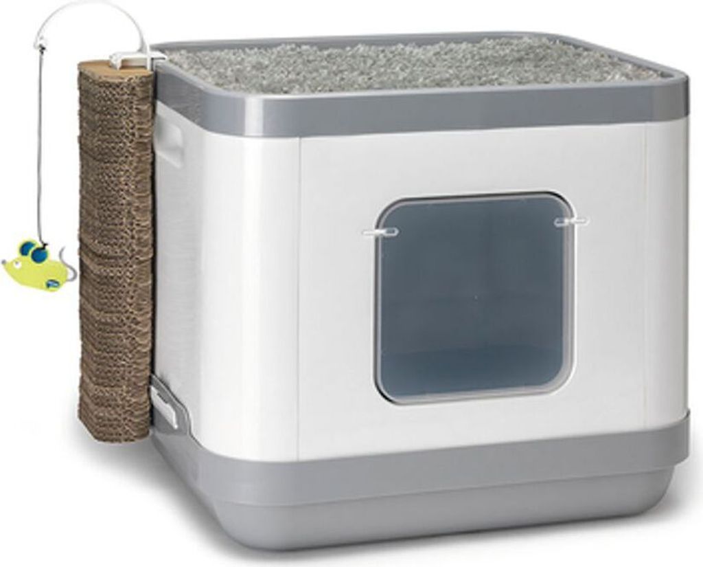 Karlie Katzentoilette Cube II  Kunststoff - Grau - 48x40x43 Produktbild 