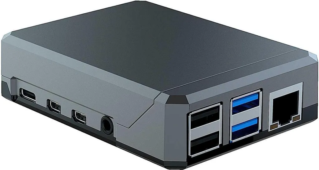 Boîtier Argon NEO en aluminium pour Raspberry Pi 4 Model B Gris Sidéral