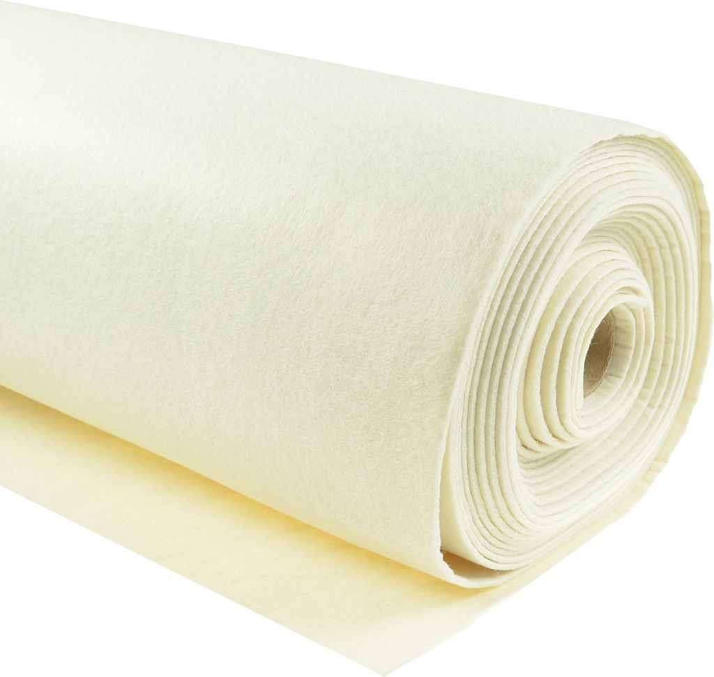 Filzstoff Meterware creme