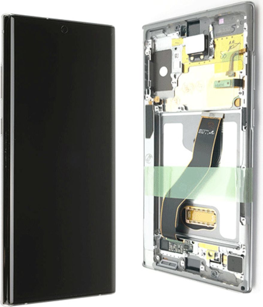 Samsung Galaxy Note 10 Plus (SM-N975F) LCD Display-Einheit, Aura Glow/ Silber (GH82-20838C)