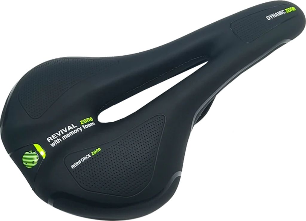 Verk 14508 Sella da bicicletta in gel riflettente nero Immagine del prodotto 