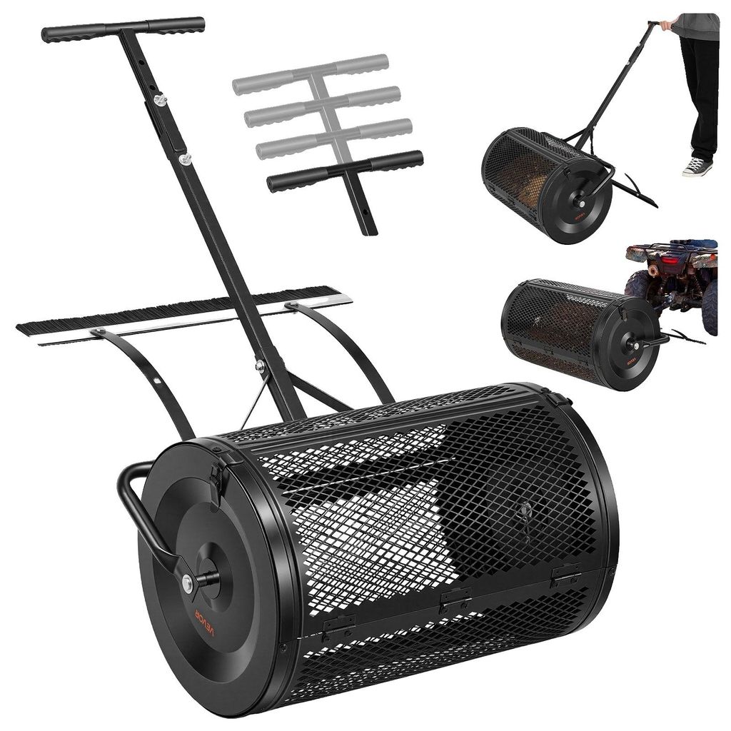 VEVOR - Esparcidor de compost de 76,5 L, 61 cm, con asa Imagen del producto 