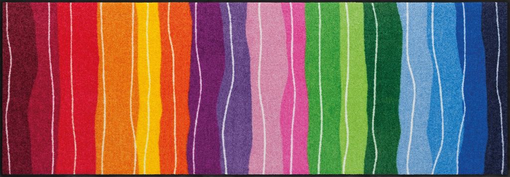 Salonloewe: Waschbarer Teppichläufer WAVY LINES (SLD1075-060X180)