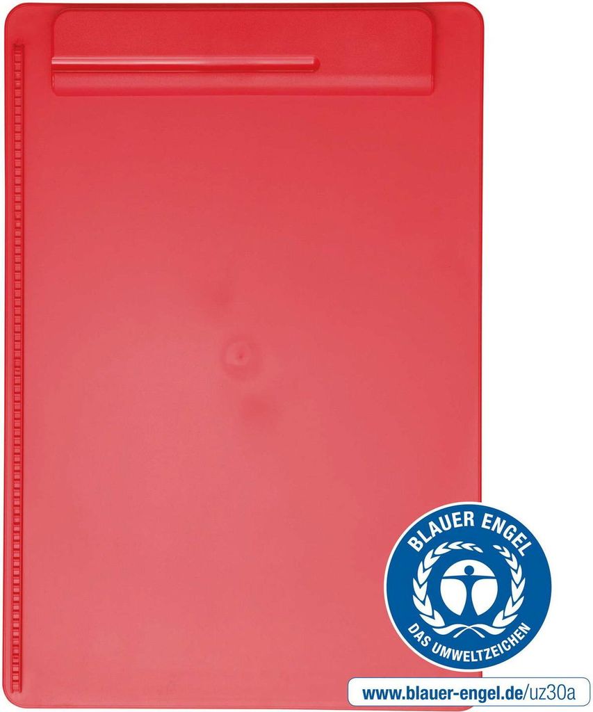 MAUL Klemmbrett MAULgo Recycling A4 Hochformat PS-Kunststoff rot