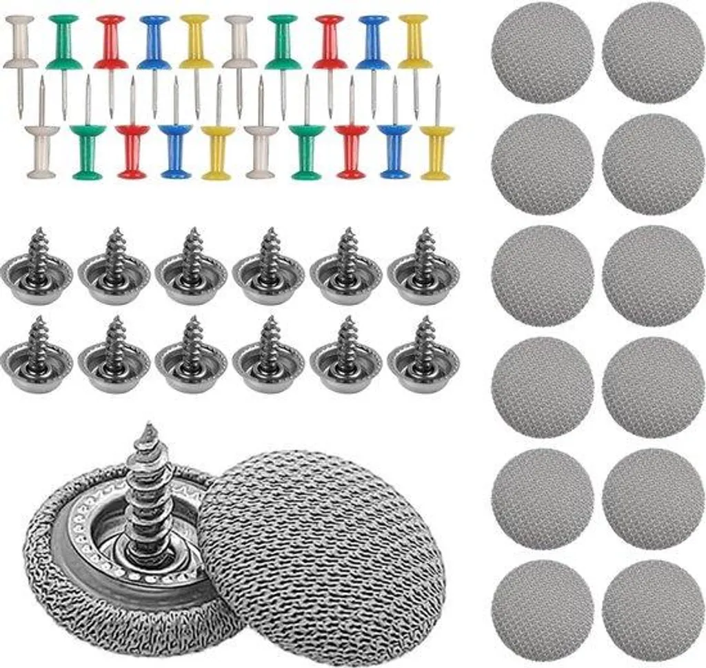 Kit réparation toit voiture avec rivets, tournevis et mètre ruban