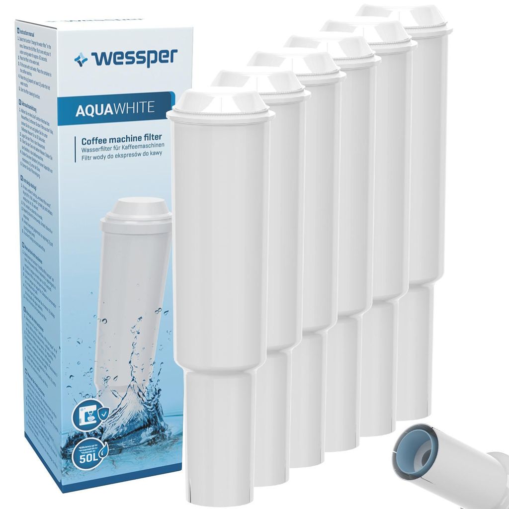 6x Wessper AquaWhite Filtro acqua di ricambio per macchine Immagine del prodotto 