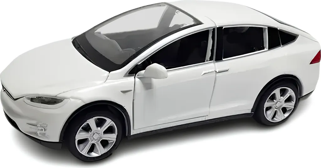 Réplique Tesla X90 Blanche 1:32 : La Miniature Robuste aux Portes Mobiles