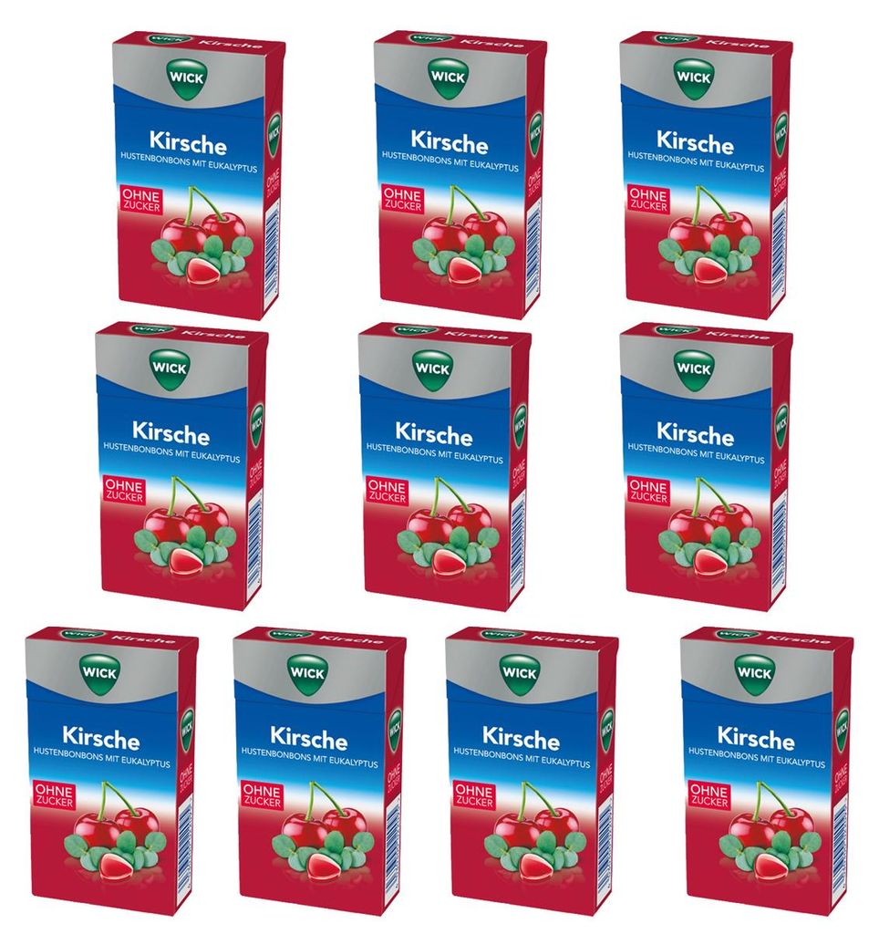 WICK cerise et eucalyptus pastilles pour la gorge sans Image du produit 