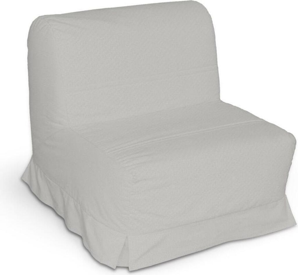 Dekoria Bezug für Lycksele Sessel mit Kellerfalten, hellgrau, Bezug für Lycksele Sessel