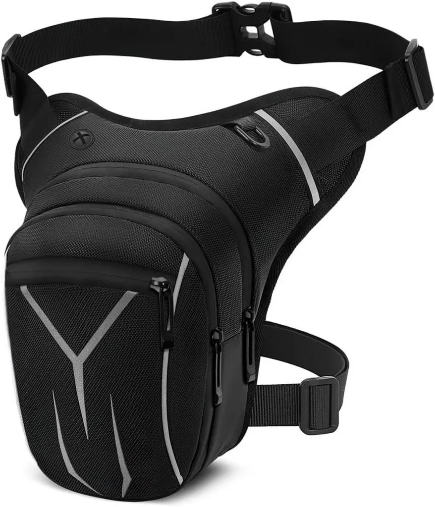 Marsupio Cosciale Moto VOBUKE: Protezione Totale e Design Multi-Bags