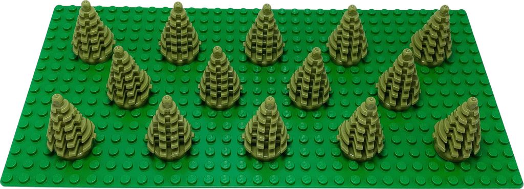 LEGO Kleiner Baum Tanne Kiefer Fichte Olivgrün - 2435 NEU! Menge 5x