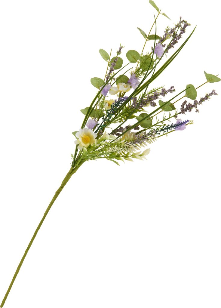 VBS Kunstblume, in Lila und Gelb, 60 cm lang und 23 cm breit, für Dekoration