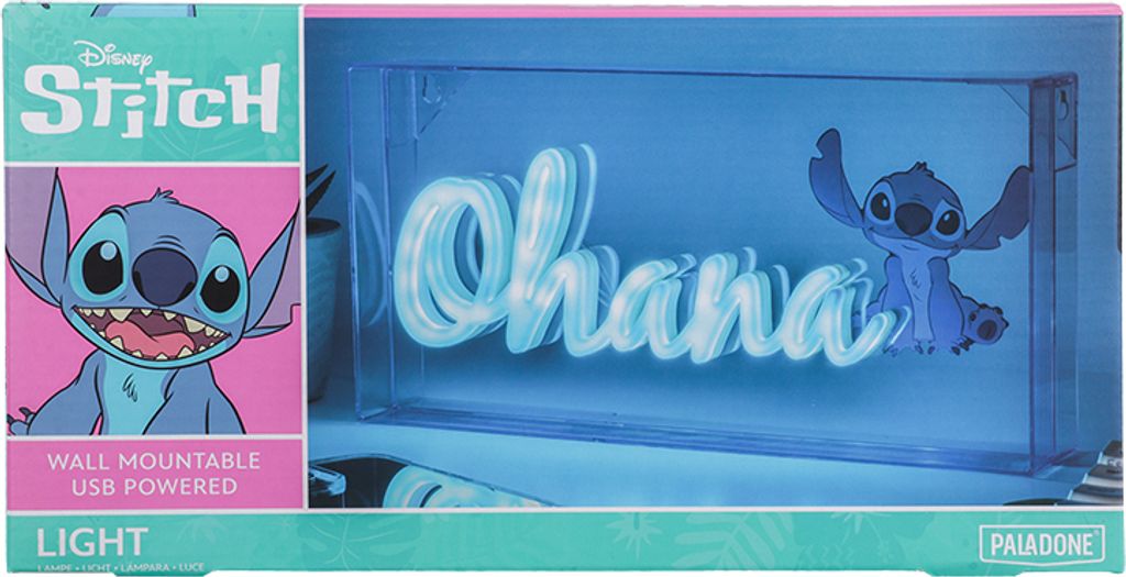 LED neónová lampa Stitch Ohana Obrázok produktu 6