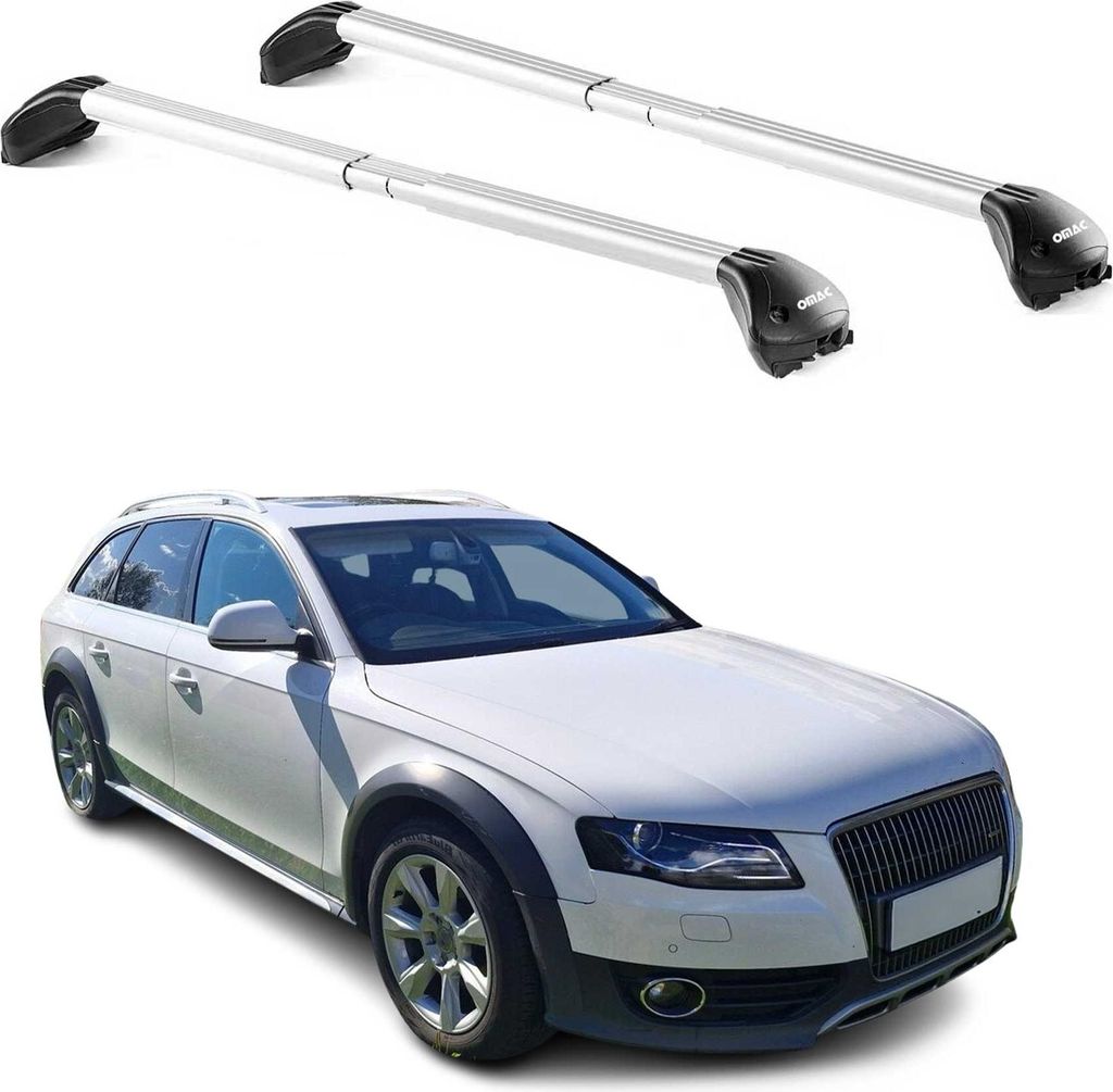 Dachträger für Audi A4 Allroad B8 B9 2009-2025 5 tür 100kg Alu Silber 2x ABE
