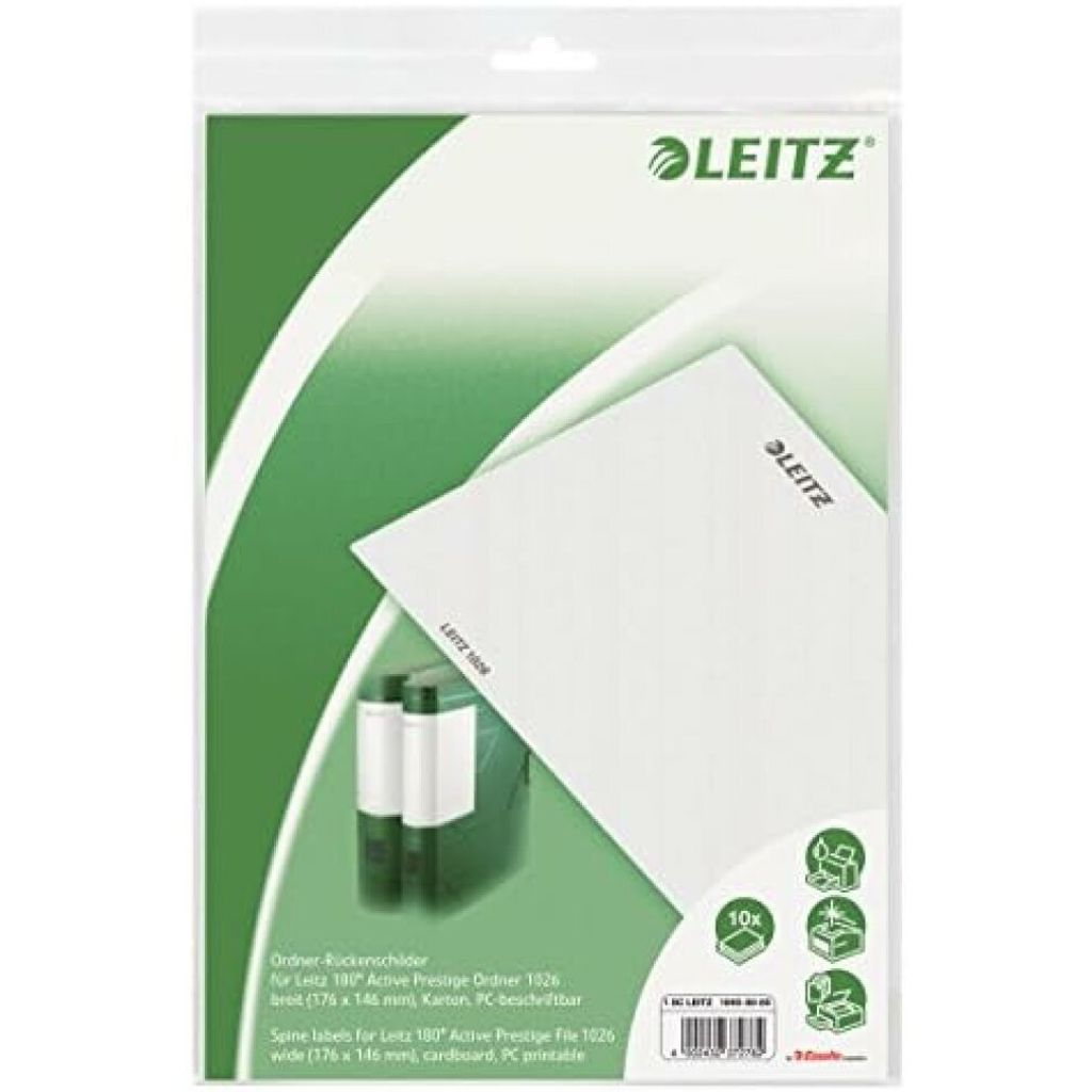 Leitz Folder labels, grey Grau Produktbild 