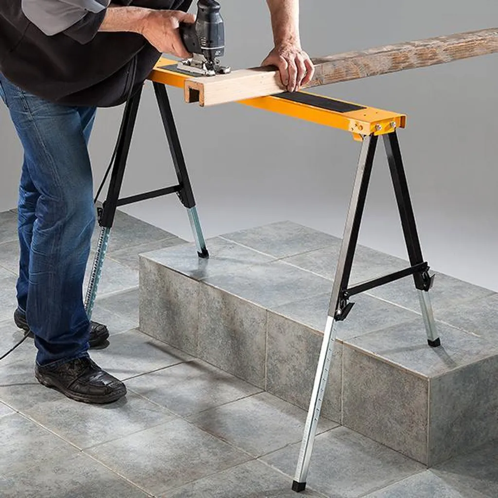 Support de sciage Batavia Telestop idéal pour établi de chantier mobile - 13