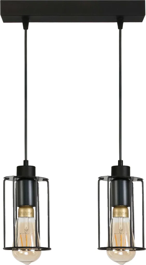 Luminaire Suspension INGRID Noire - Éclairage Idéal pour Cuisine et Salon