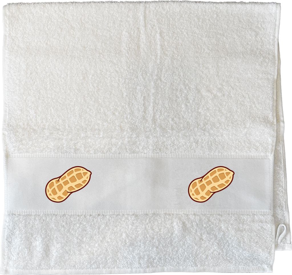 Huuraa Handtuch Erdnuss Comic 50x100cm White Baumwolle Produktbild 