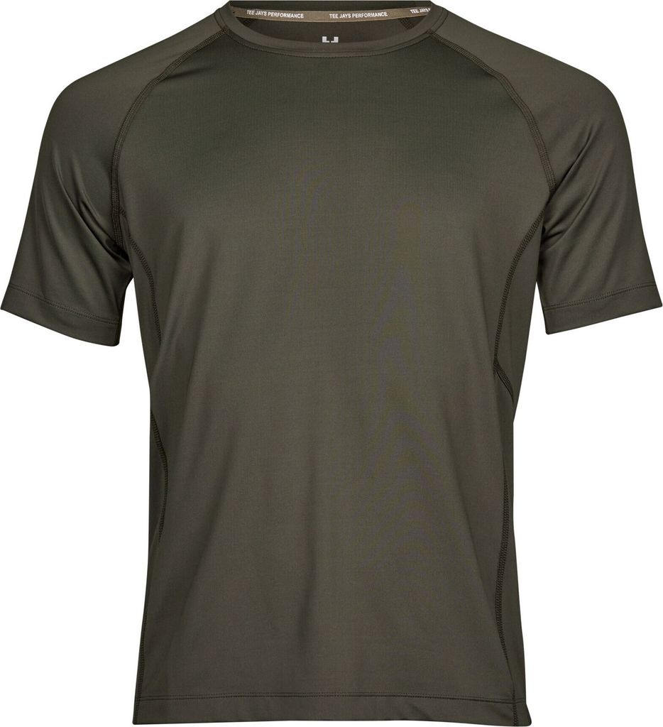 Tee Jays Cool Dry Herren T-Shirt, Kurzarm BC3323 (2XL) (Tiefgrün)