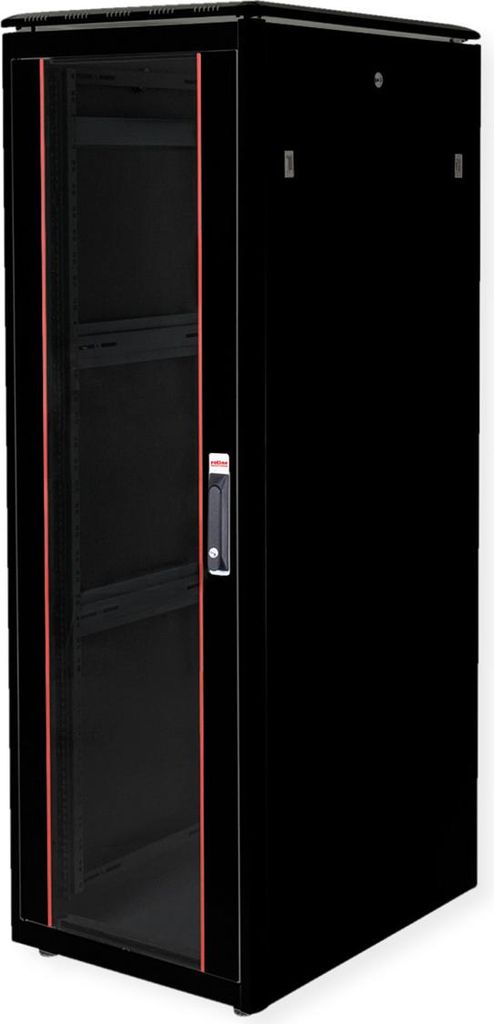 ROLINE Netzwerkschrank Pro 48,26cm 19Zoll 36 HE 600x800 BxT Glastür schwarz