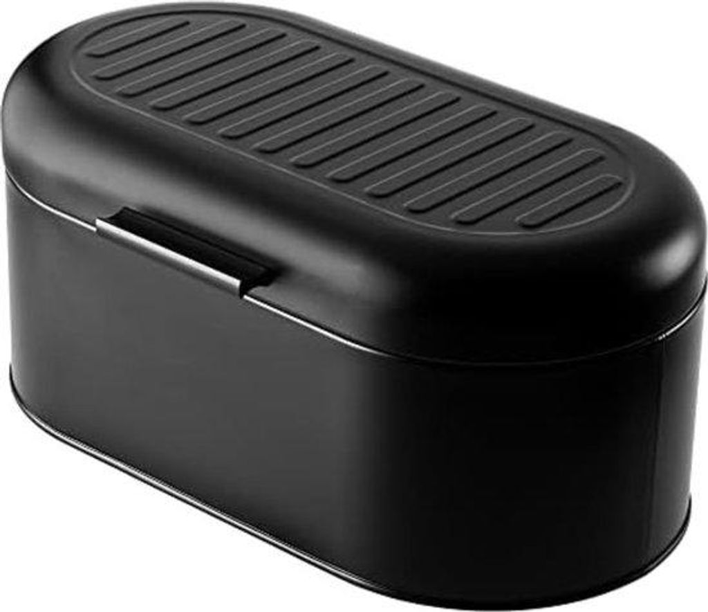 Brot Vorratsbox - Brot Aufbewahrungsbox - Verschlussbox für Brot - Schwarz