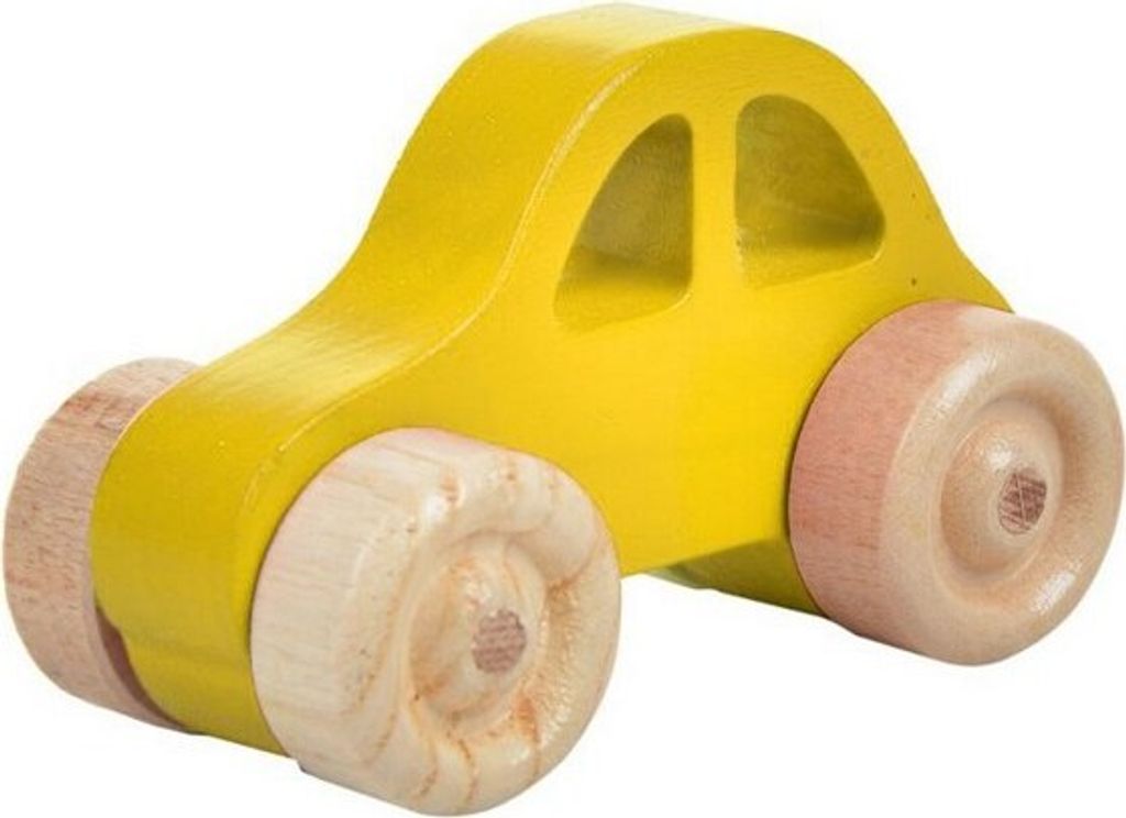 Skye Decor, Car - Yellow, Spielzeug, 100 % KIEFER, Gelb, 10 x 5 x 5 cm